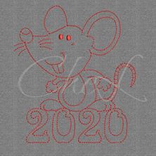 Изображение Файл вышивки "Мышь"