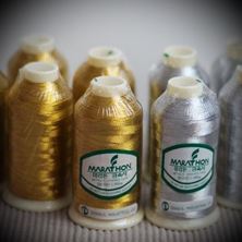 Изображение Нитки вышивальные 3цвета Metallic MARATHON №40 (5000м)
