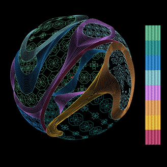 Изображение "Планета Вышивония" дизайн машинной вышивки 