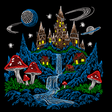 Изображение "Стежкоград" дизайн машинной вышивки 