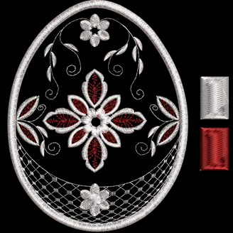 Изображение "Пасхальный узор" ДИЗАЙН машинной вышивки 