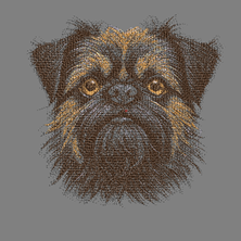 Изображение "Пёсель" ДИЗАЙН машинной вышивки 