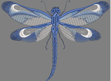 Изображение "Попрыгунья Стрекоза I" ДИЗАЙН машинной вышивки 