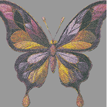 Изображение "Бабочка-красавица" ДИЗАЙН машинной вышивки 