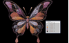 Изображение "Бабочка-красавица" ДИЗАЙН машинной вышивки 