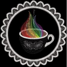 Изображение "Радуга утренних ароматов" ДИЗАЙН машинной вышивки 