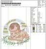 Изображение "Мой малыш" ДИЗАЙН машинной вышивки 