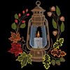 Изображение "Фонарь" ДИЗАЙН машинной вышивки 