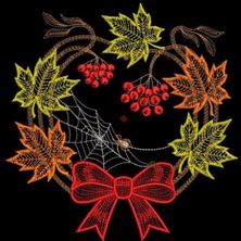 Изображение "Осень 1" дизайн машинной вышивки 