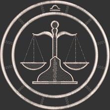 Изображение "Знак Зодиака Весы" дизайн машинной вышивки 