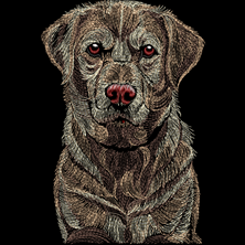 Изображение "Собака III" дизайн машинной вышивки 