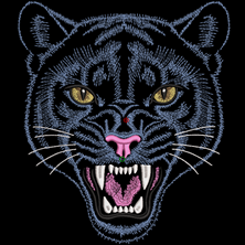 Изображение "Пума" дизайн машинной вышивки 