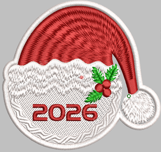 Изображение Шеврон: «Шапка Мороза» дизайн машинной вышивки 